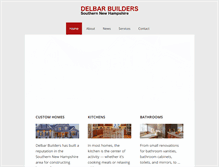 Tablet Screenshot of delbarbuilders.com